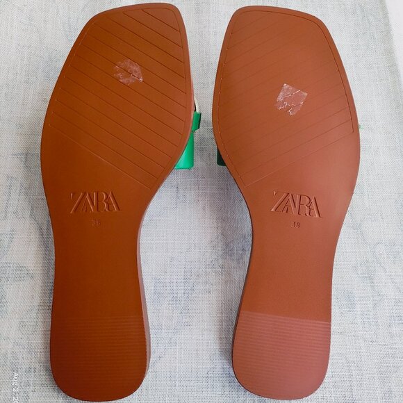 ZARA METAL CHAIN FLAT SANDAL SIZE 7.5 - Picture 14 of 16